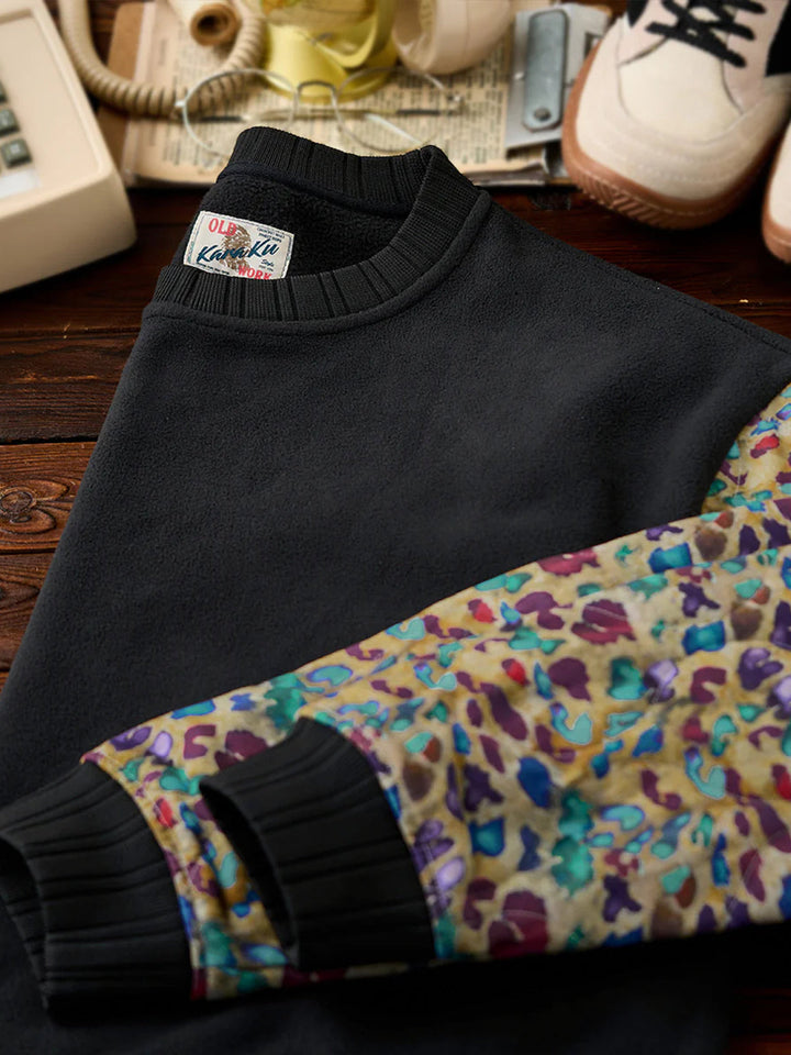 Karaku × Satoshi Kawamata “Dream Leopard” Fleece Sweatshirt