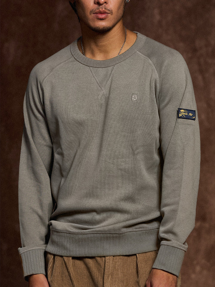 Custom Rib Crewneck Sweatshirt