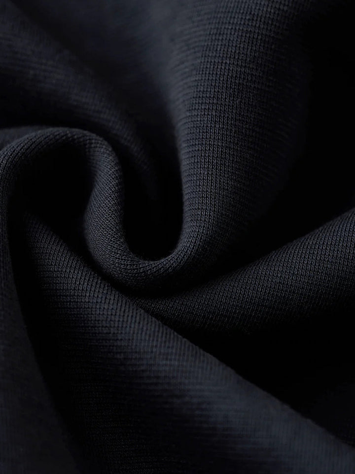 Air Layer Sweatshirt with Antique Bronze Half-Zip