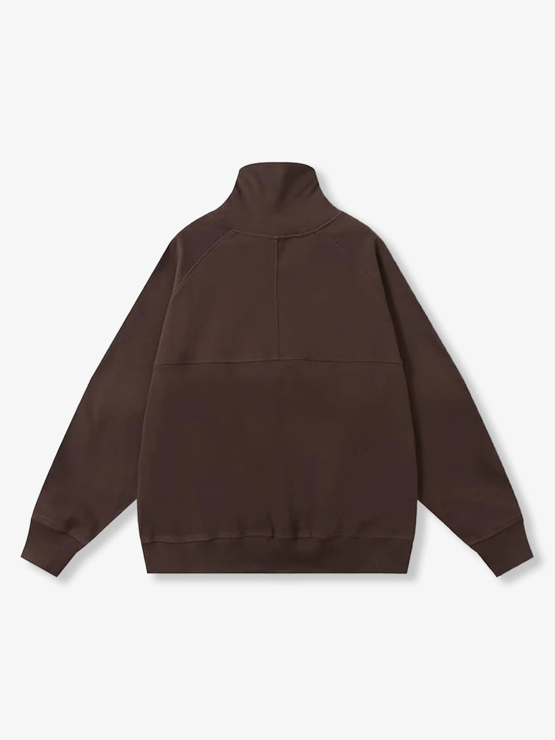 Plain 5-Color Dralon High Neck Sweatshirt