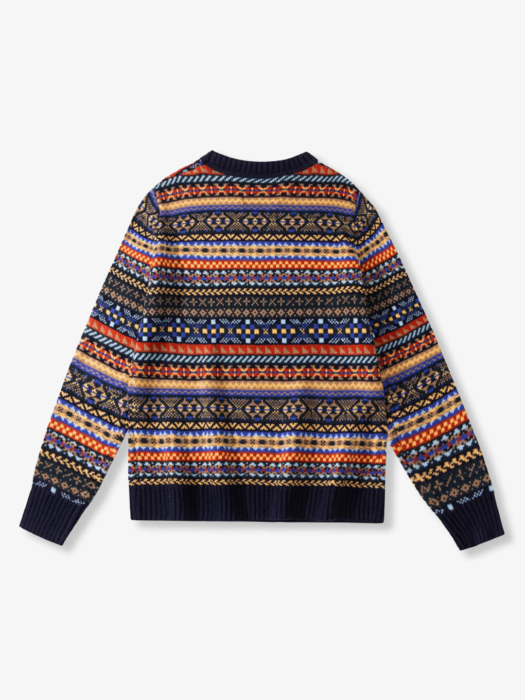 Wool-Blend Fair Isle Jacquard Knit Sweater