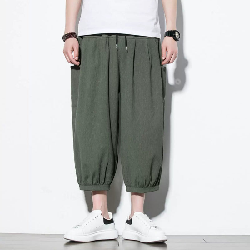 Ice Silk Thin Drape Casual Loose Wide-leg Pants