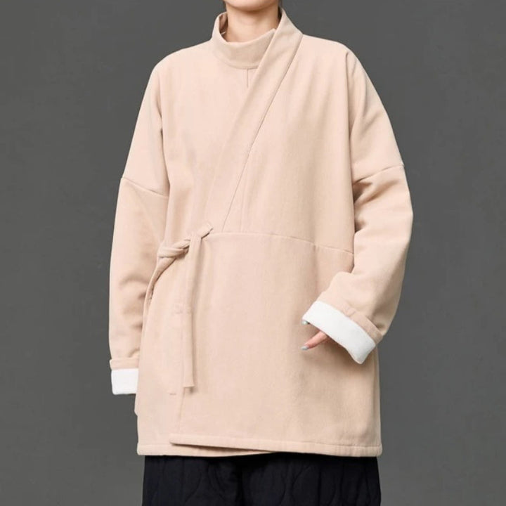 Winter Fleece-lined Layering Robe Coat