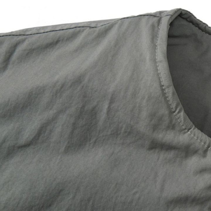 Japanese retro Silhouette Round Neck Loose-fitting Jacket