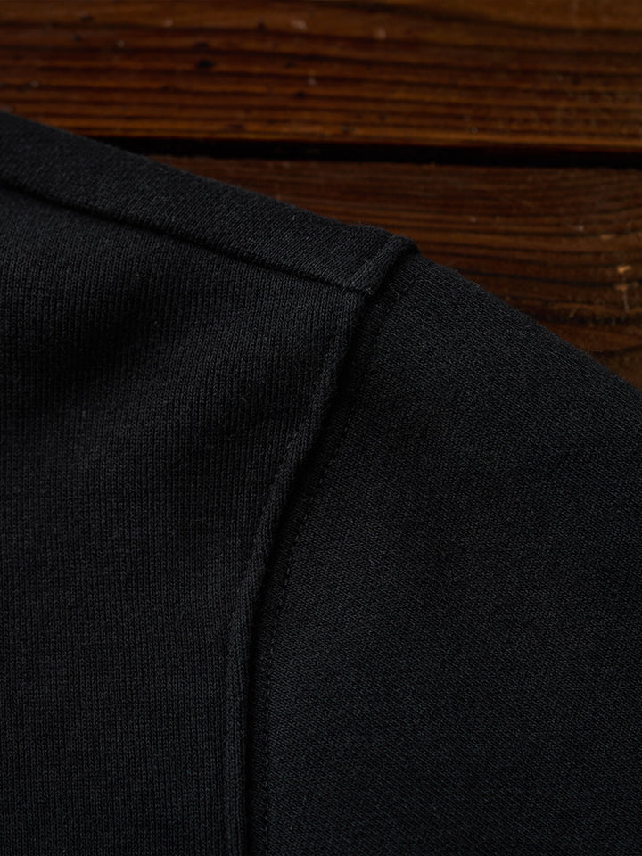 Faux-Layered V-Neck Sweatshirt with Multi-Stripe Shirt Detail