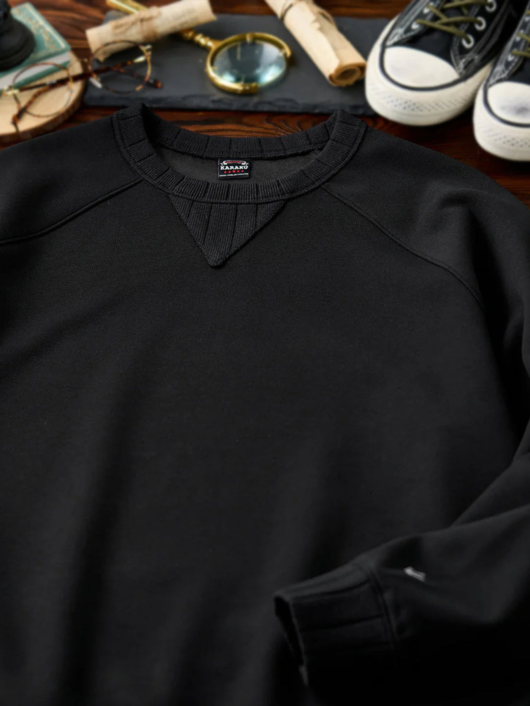 Custom Rib Mini-Waffle Air-Layer Sweatshirt