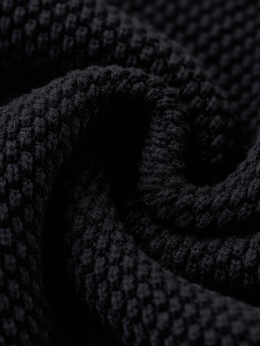Colorblock Turtleneck Pineapple Knit Sweater with Leather Tag