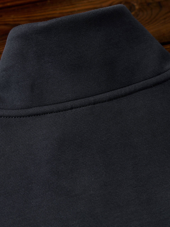 Air Layer Sweatshirt with Antique Bronze Half-Zip