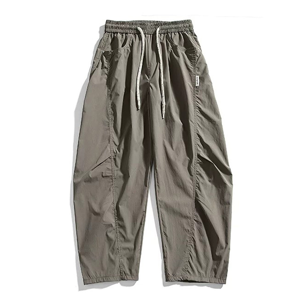 Loose Wide-leg Curved Leg Casual Trousers