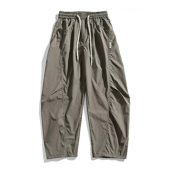 Loose Wide-leg Curved Leg Casual Trousers