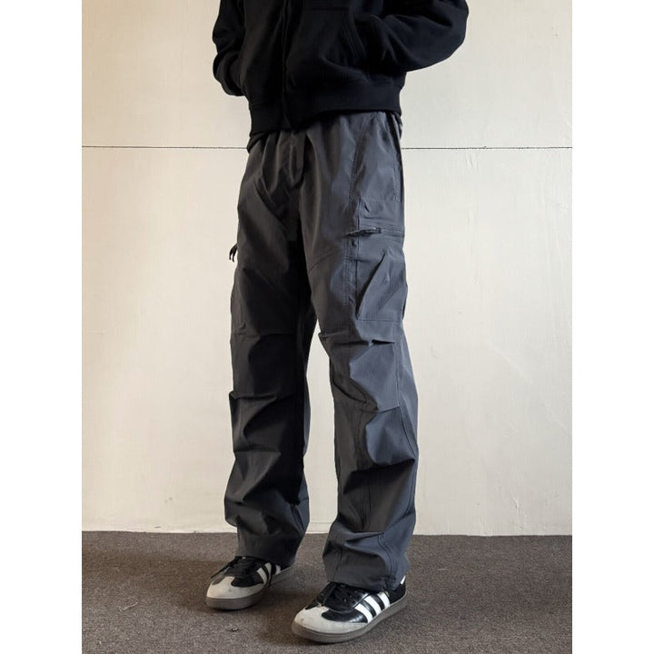Quick-dry Loose Straight-leg Multi Pocket Utility Cargo Pants