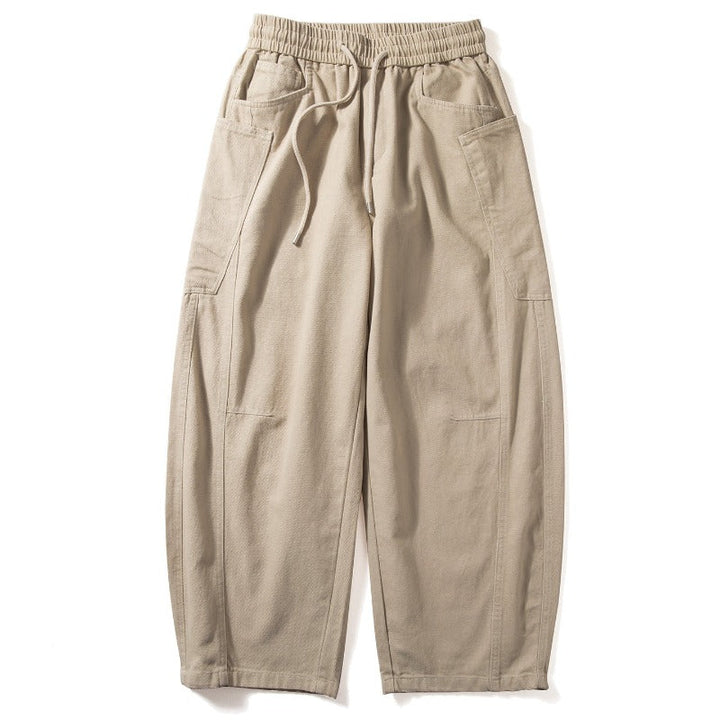 Cotton Oversized Utility Wide-Leg Pants