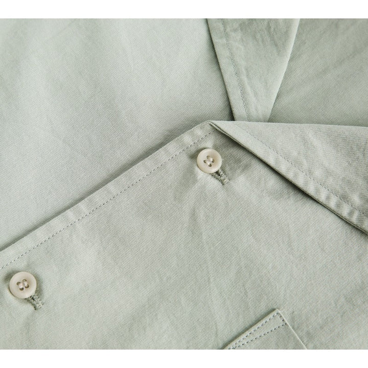 Boxy-fit Cotton Utility Short-sleeve Cotton Shirt