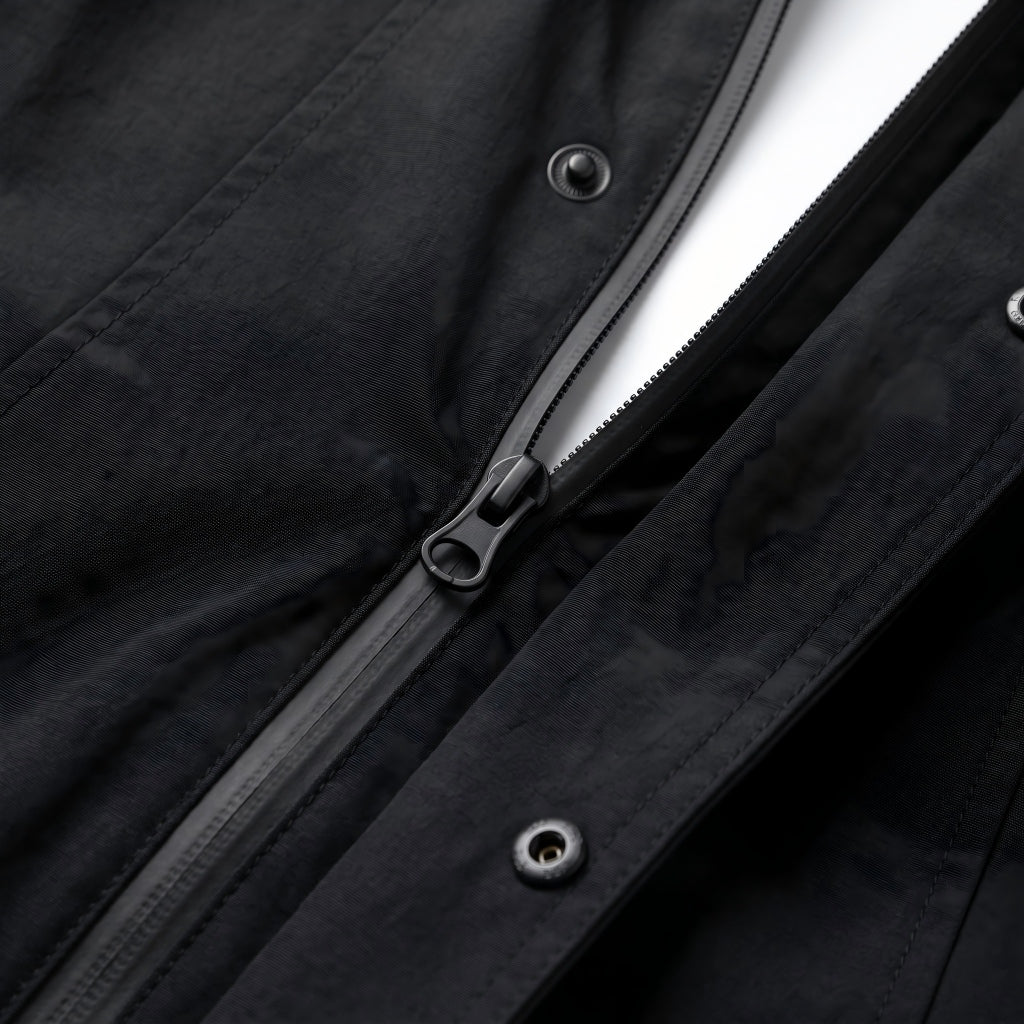 Loose-fit Cropped Hooded Jacket with 3D Tailoring