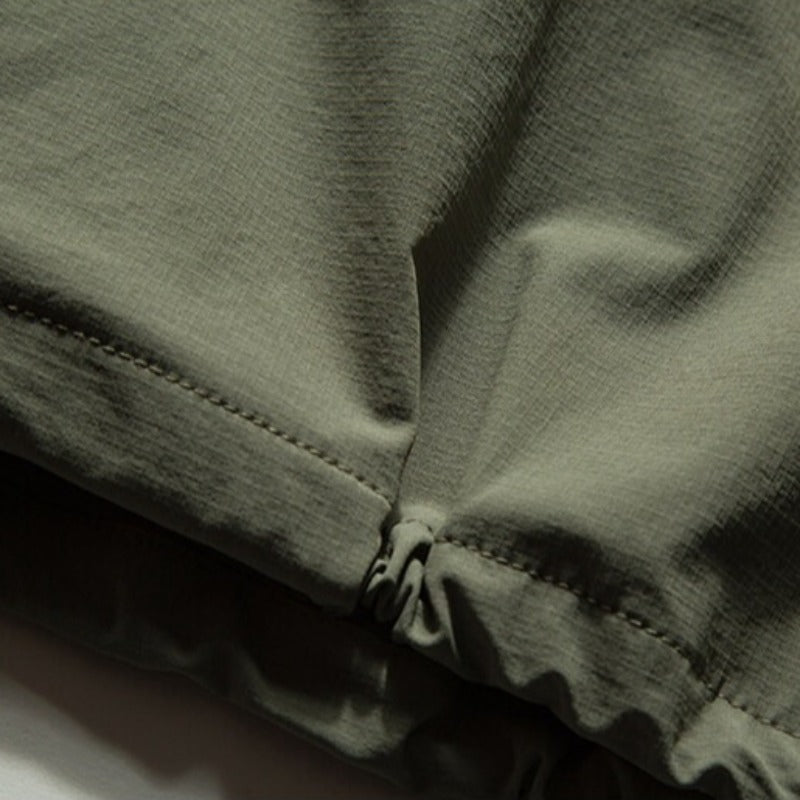 Japanese Streetwear Casual Half-zip Short Sleeve Shirt