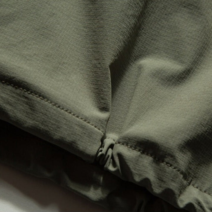Japanese Streetwear Casual Half-zip Short Sleeve Shirt