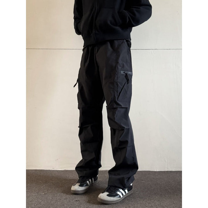 Quick-dry Loose Straight-leg Multi Pocket Utility Cargo Pants