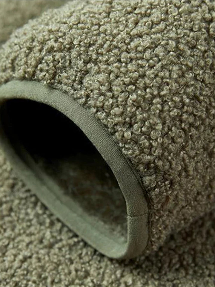 Boa Fleece Sweatshirt with Elbow Patches