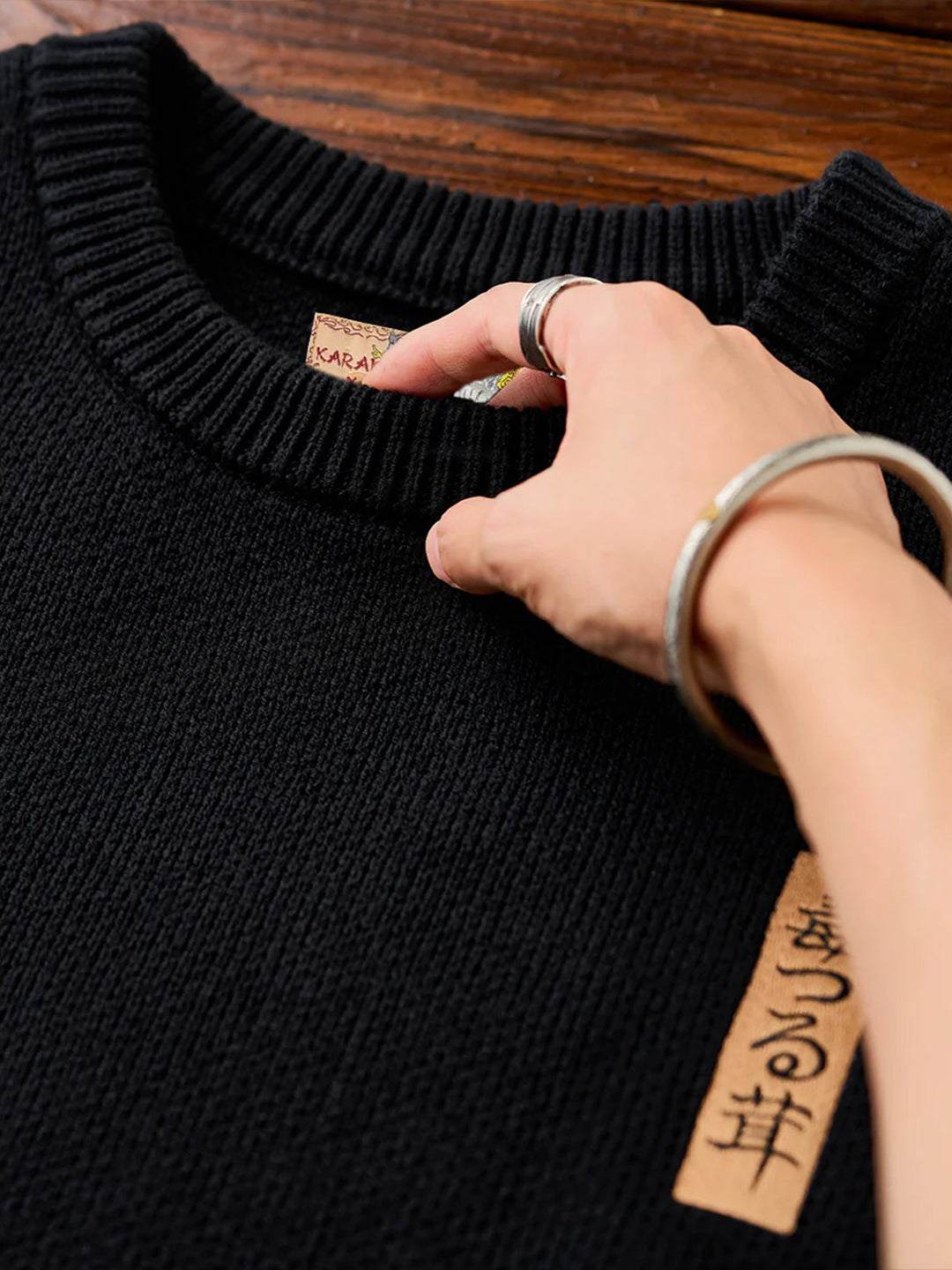 KARAKU × Ayako Ishiguro “Poison Ivy Mushroom” Embroidered Knit Sweater