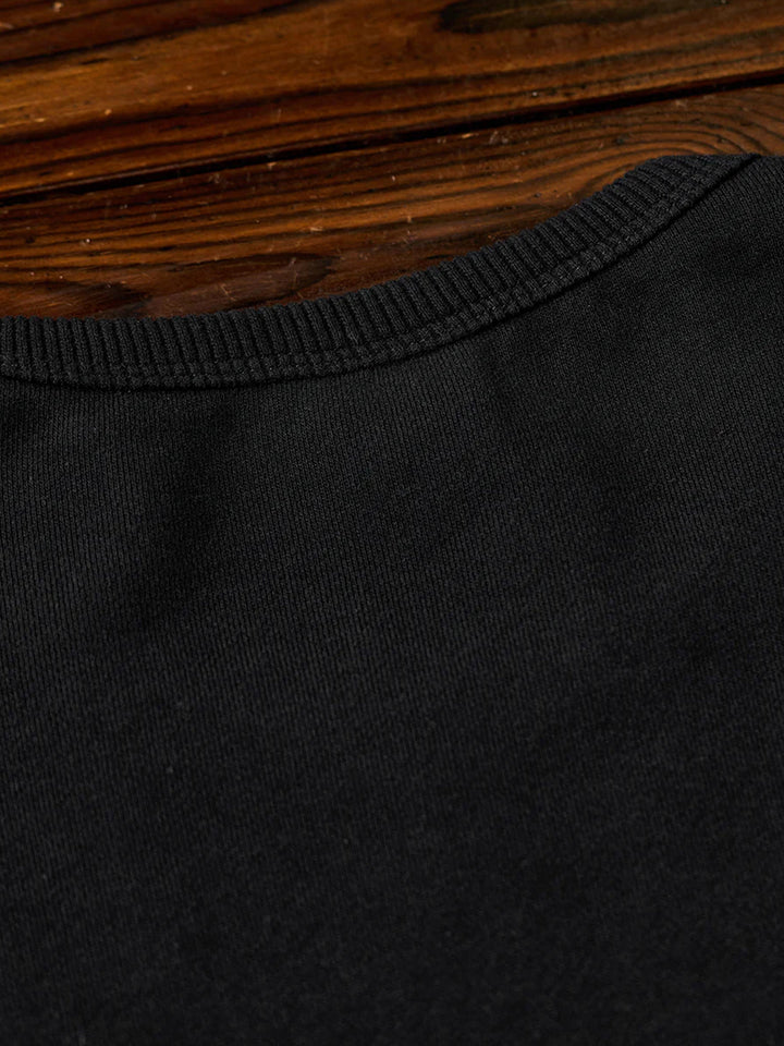 Paisley Pattern Denim Panel &amp; Zip Crewneck Pullover Sweatshirt