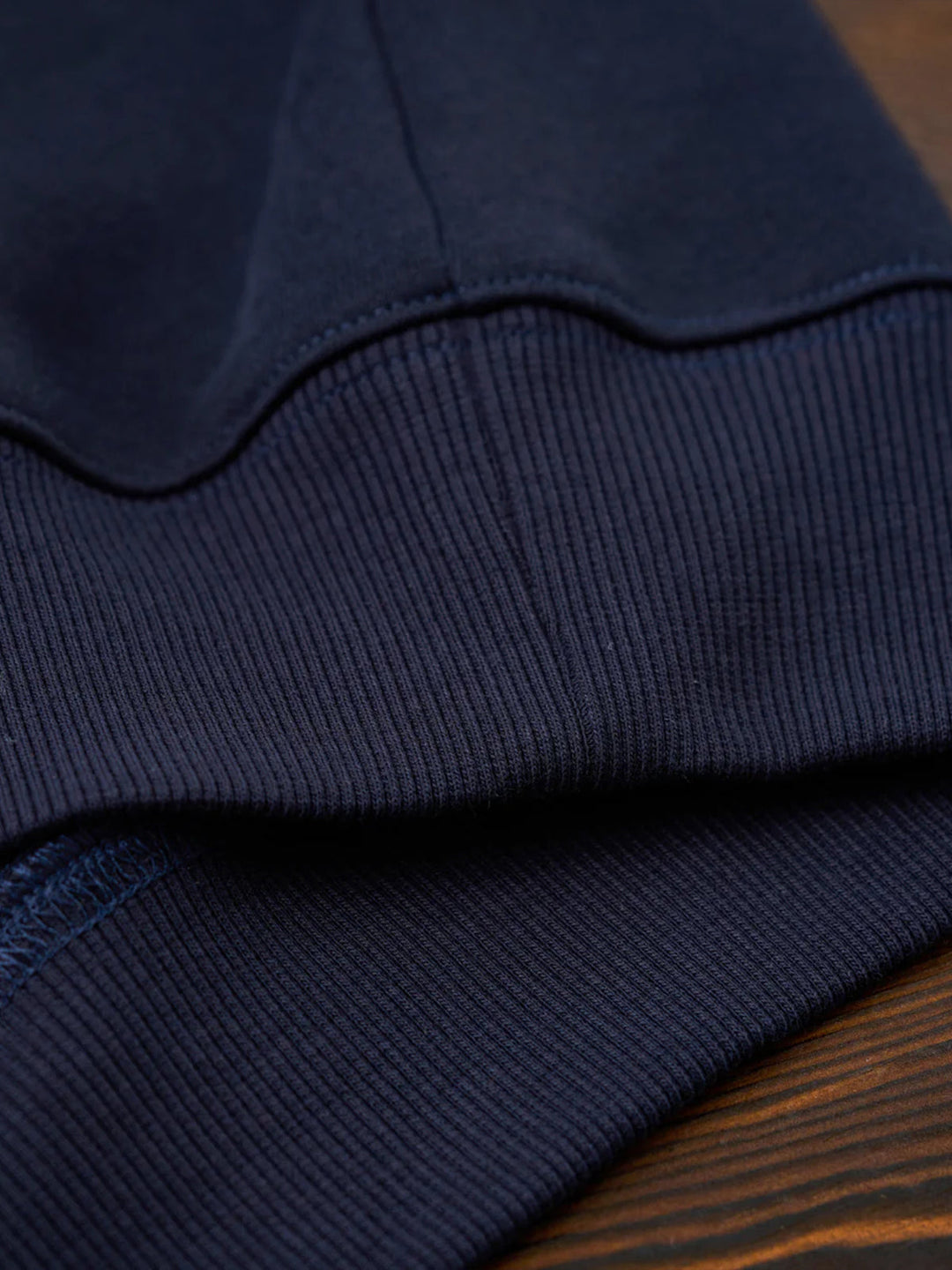 "KaraKu" Embroidery  Elbow Suede Patches Brushed Cotton Sweatshirt