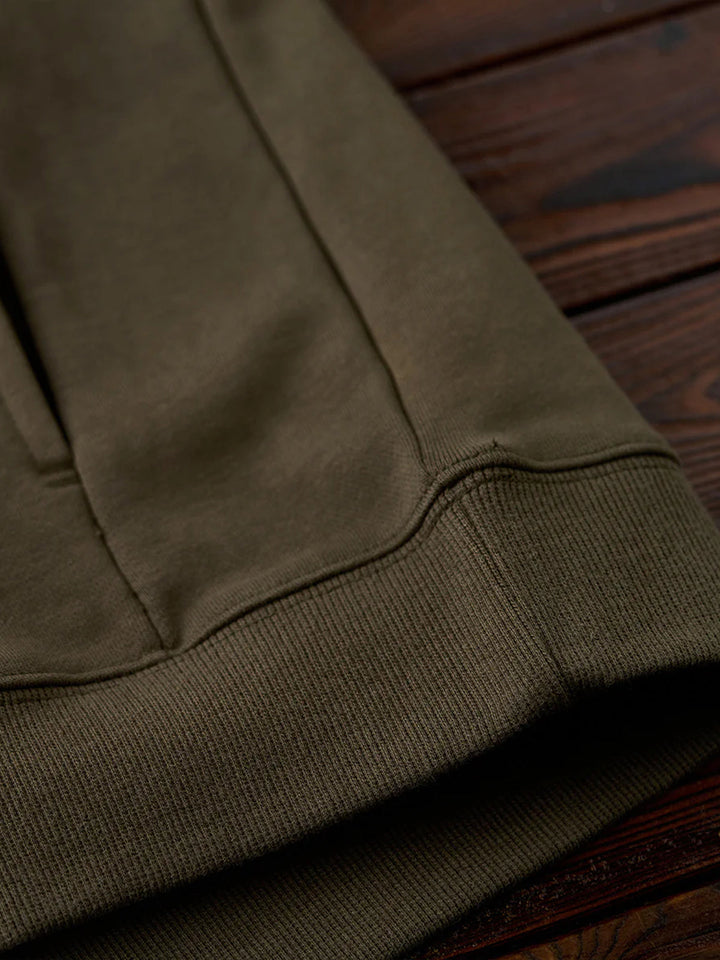 400g Heavyweight One-Button Polo-Collar Sweatshirt