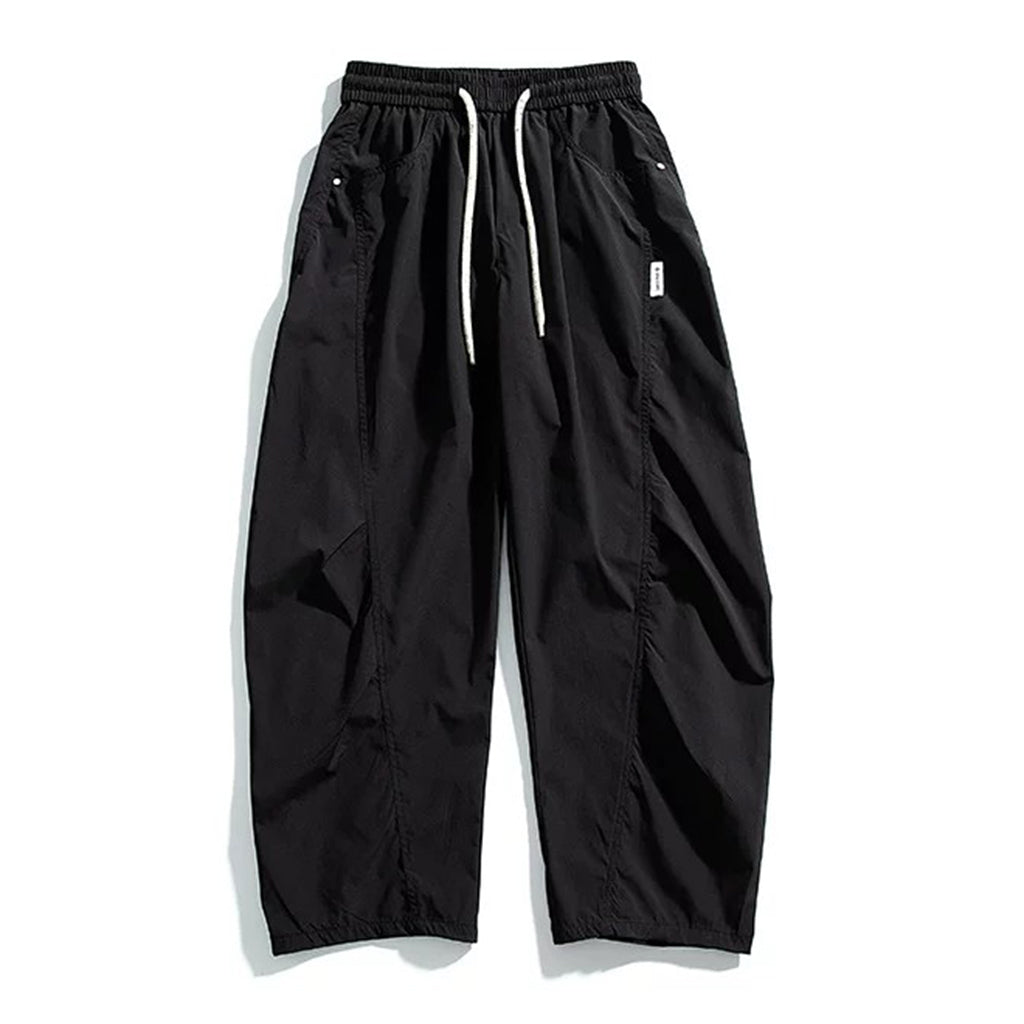 Loose Wide-leg Curved Leg Casual Trousers