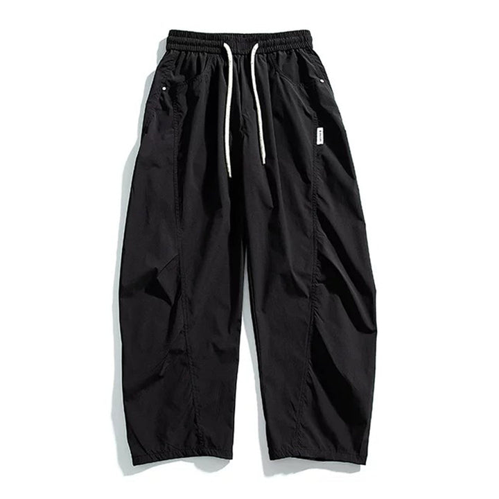 Loose Wide-leg Curved Leg Casual Trousers