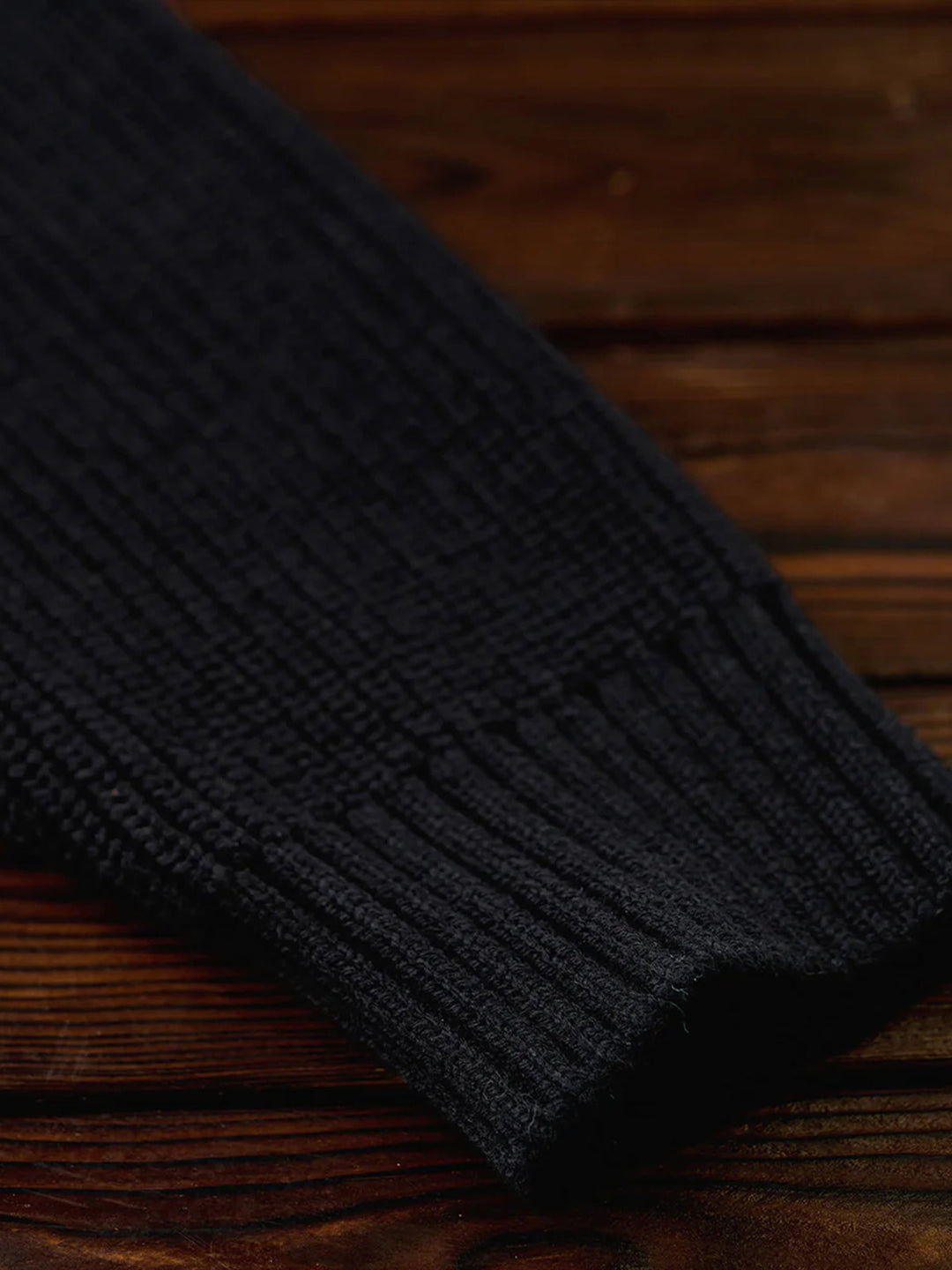 Rib-Knit Sweater with “Karaku” Logo Embroidery