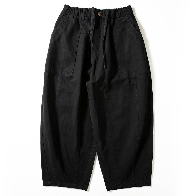 Japanese Heavyweight Cotton Silhouette Loose Fit Harem Pants