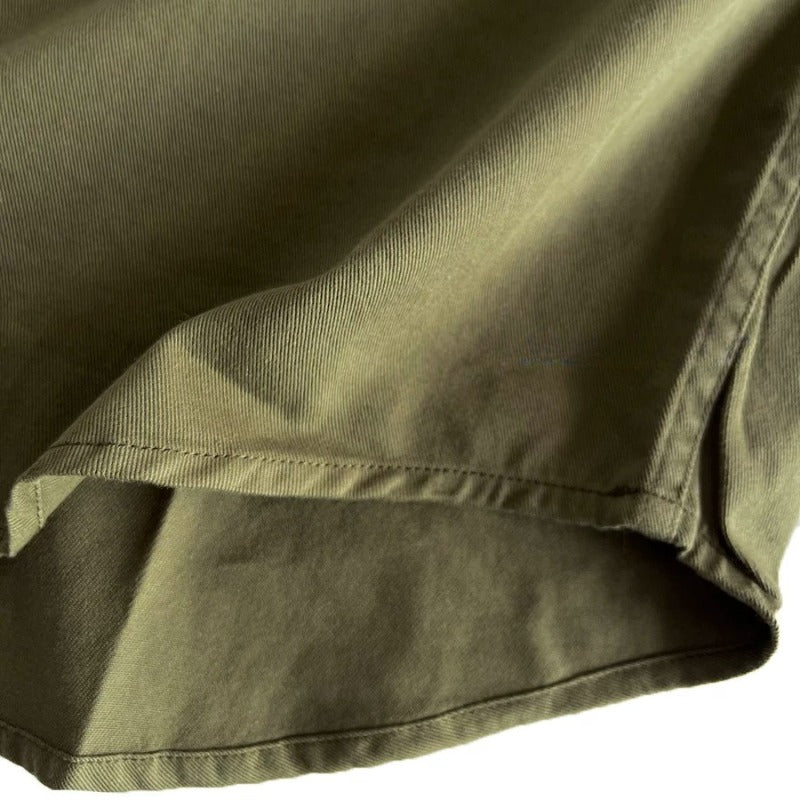 Breathable Cotton Stand Collar Long Sleeve Shirt Casual Top
