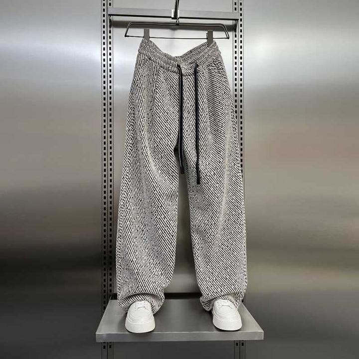Retro Casual Chenille Wide-leg Pants