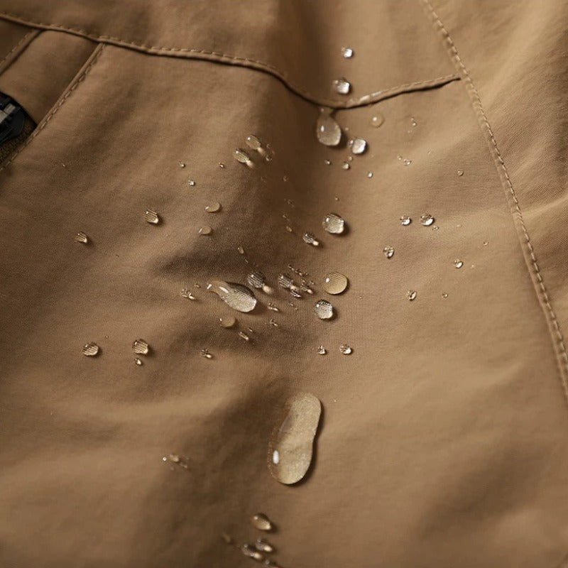 Japanese Reversible Work Jacket Windproof Waterproof Stand Collar Fleece Lined Warm Sherpa Coat