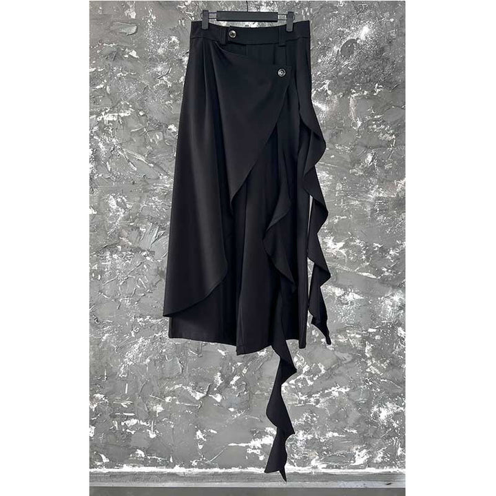 Irregular Ribbon Wide-leg Pants
