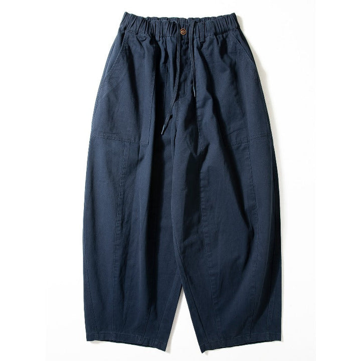 Japanese Heavyweight Cotton Silhouette Loose Fit Harem Pants