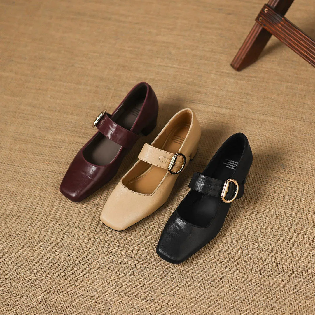 Vivi Genuine Leather Heels