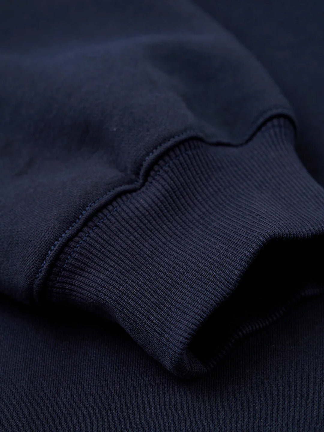 "KaraKu" Embroidery  Elbow Suede Patches Brushed Cotton Sweatshirt