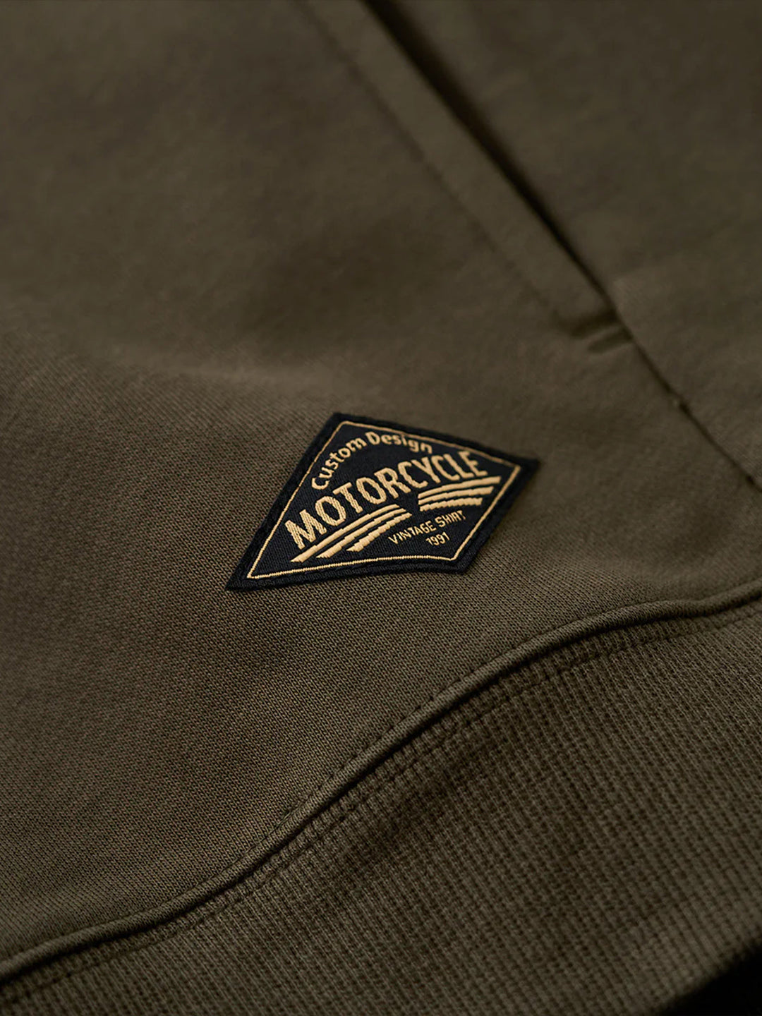 400g Heavyweight One-Button Polo-Collar Sweatshirt