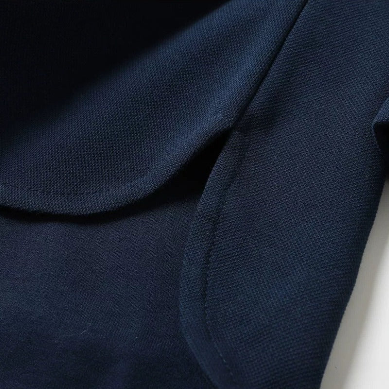 320g Heavyweight Curved Hem Side Slit Loose Fit Crew Neck Casual Long Sleeve Tee