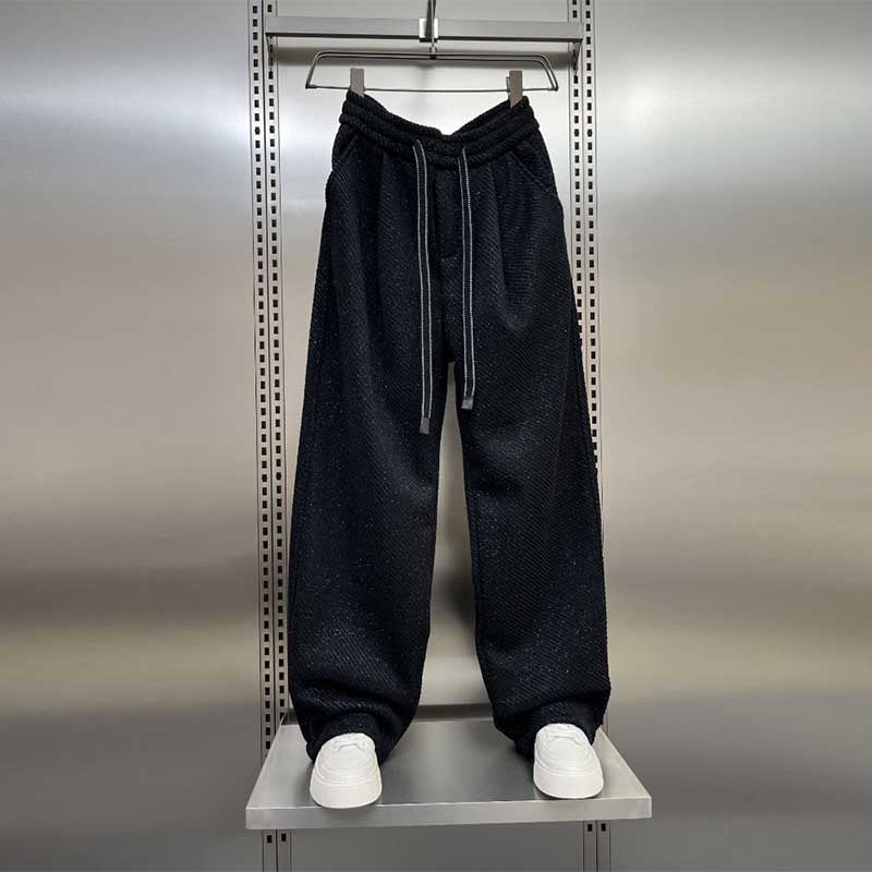 Retro Casual Chenille Wide-leg Pants