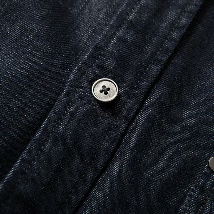Loose Fit Casual Collar Long Sleeve Denim Shirt Jacket