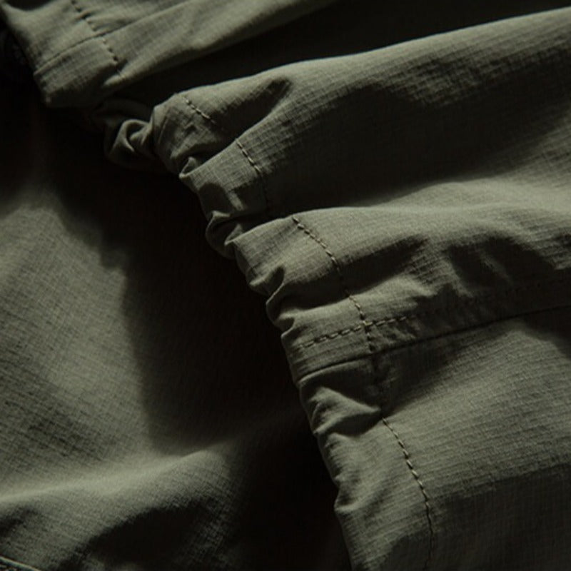 Japanese Streetwear Casual Half-zip Short Sleeve Shirt