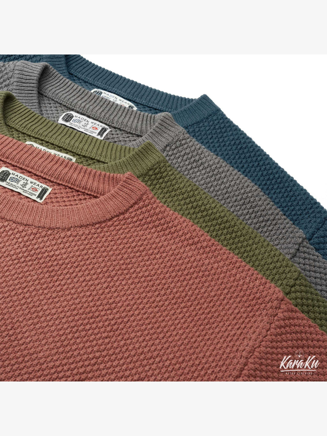 Classic Solid Color Ribbed Trim Knitted Sweater