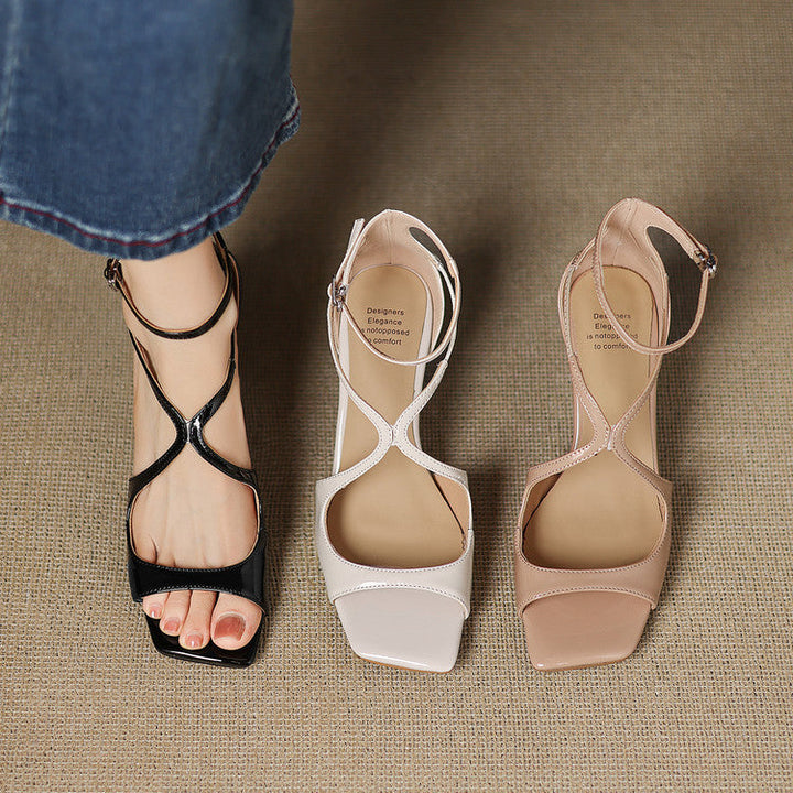 Christine Genuine Leather Heels