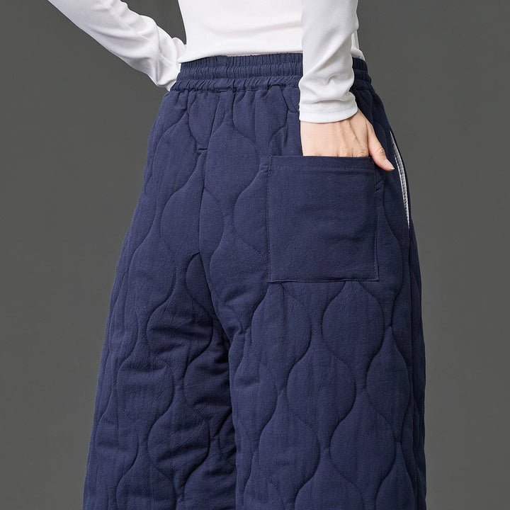 Japanese Retro Quilted Padded Loose Lantern Pants