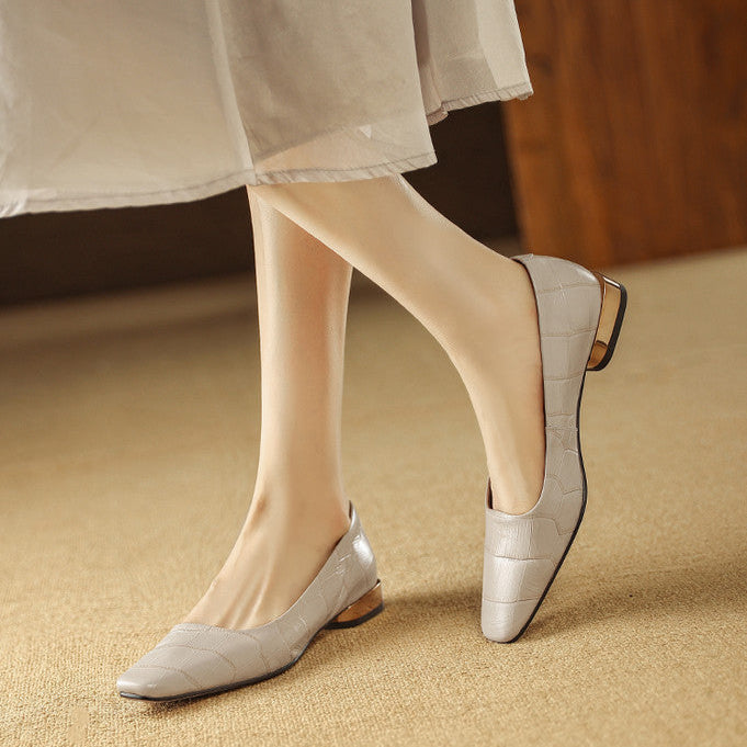 Celene Genuine Leather Heels