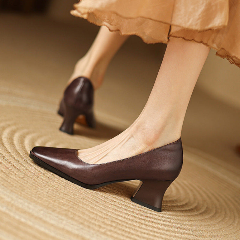 Arlix Genuine Leather Heels