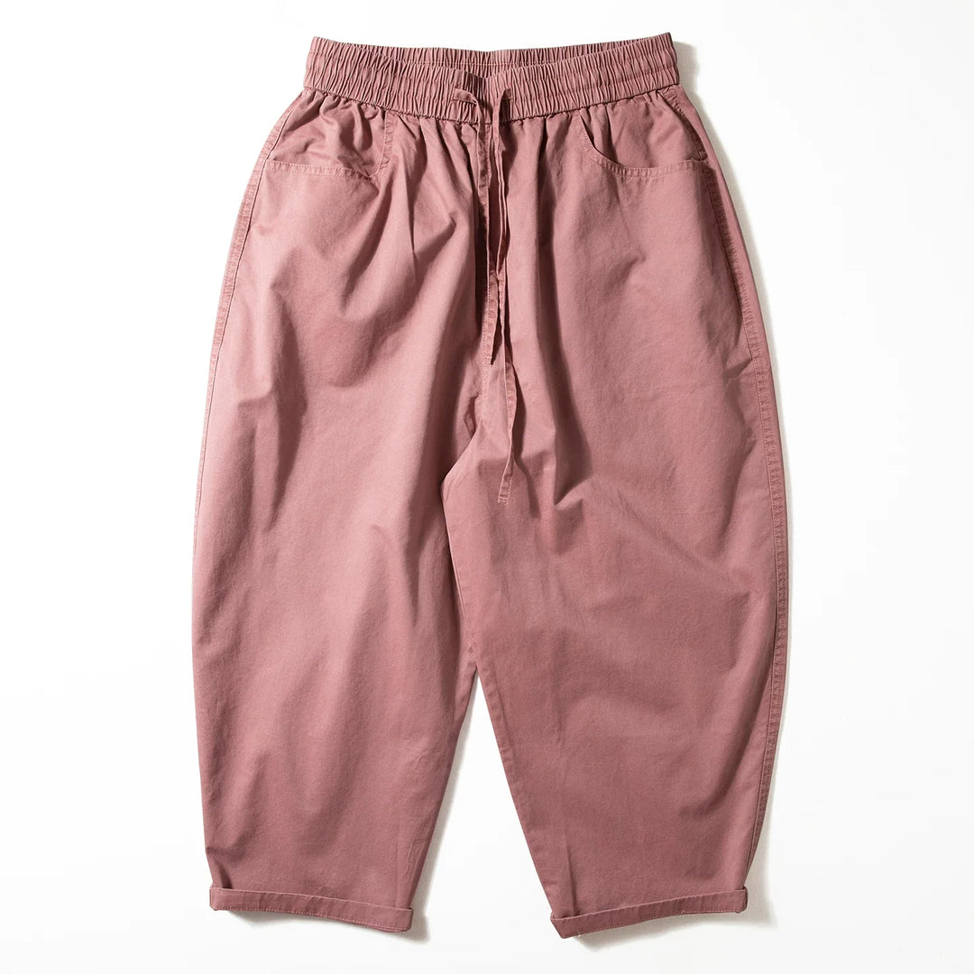 Casual Lightweight Cropped Wide-leg Pants