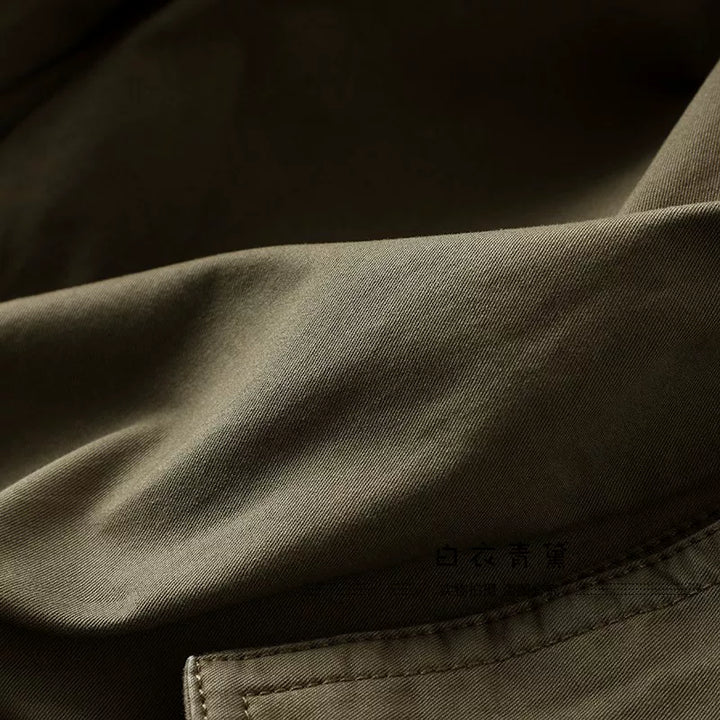 Multi-pocket Straight-leg Casual Trousers