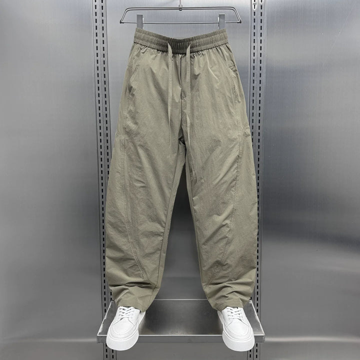 Breathable Loose-fitting Straight Drawstring Quick-drying Trousers
